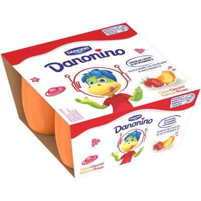 Danonino căpșuni/caise 4x50g Danonino căpșuni/caise 4x50g