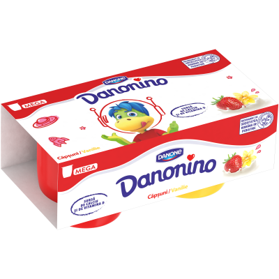 Danonino căpșuni/vanilie 2x90g Danonino căpșuni/vanilie 2x90g