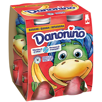 Danonino iaurt de băut cu banane 4x100g