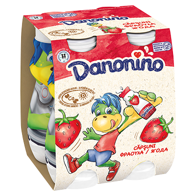 Danonino iaurt de băut cu căpșuni 4x100g