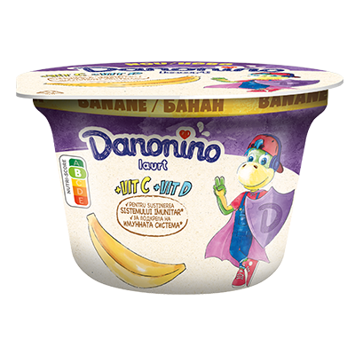 Danonino iaurt cu piure de banane, 3% grăsime Danonino iaurt cu piure de banane, 3% grăsime