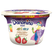 Danonino iaurt cu piure de căpșuni, 3% grăsime